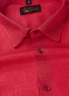 Linen Jute Reddish Rani Colour Shirt For Men