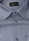 Linen Jute Grey Colour Shirt For Men