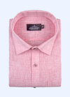 Pure Linen Pink Colour Men's Shirt