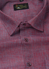 Linen Jute Two Tone Wine Rama Colour Shirt For Men