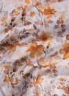 Linen Rusiyano Digital Printed Cream With Orange Gold Colour Men’s Shirt