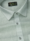 Linen Jute Light Pista Colour Shirt For Men
