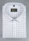 Linen White With Mint Green Colour Shirt For Men