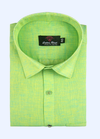 Linen CottonLight Parrot Colour For Men's Shirts