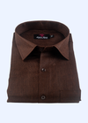 Pure Linen Brown Dark Colour Men's Shirts
