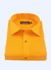 Pure Linen Mango Gold Colour For Men's Shirts