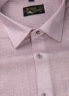 Linen Jute Light Baby Pink Shirt For Men