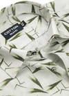 Linen Digital Star Print Cream with Mehndi Color Men’s Shirt