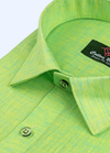Linen CottonLight Parrot Colour For Men's Shirts