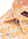 Linen Digital Print Cream with Yellow Colour Men's Shirt