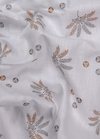 Turkey Linen White Shirt with Grey Rust Print for Men