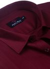 Blended Linen 60 Lea Cherry Maroon Shirt for Men