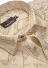 Linen Luxury Print Foam Colour Men Shirt