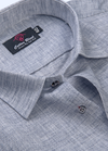 Linen Cotton Grey ColourFor Men's Shirts