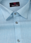 Layocell Linen Small Lining Ice Blue Colour Men’s Shirt