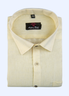 100% Cotton Matty Cloth Light Lemon Colour Men's Shirts