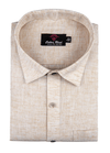 Pure Linen Cotton Khadi Shade Natural Light Colour for Men's Shirt