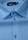 Blended Linen 60 Lea Ice Blue Shirt for Men
