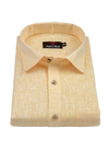 Pure Linen Mango Colour Mens Shirts
