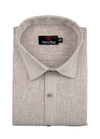 Pure Linen Light Mustard Colour Mens Shirts