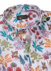Linen Rusiyano Digital Printed White With Rama. Colour Flower Print Men’s Shirt