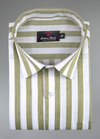 Linen White with Mehndi Colour Big Patta for Mens Shirt