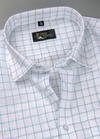 Linen White With Mint Green Colour Shirt For Men