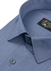 Sunset Royal Linen Royal Blue Colour Mens Shirt