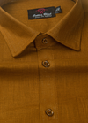 Linen 60 Lea Classic Rust Dark Colour Men’s Shirt