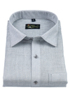 Linen Jute Steel Grey Colour Shirt For Men