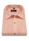 Linen Jute Peach Colour Shirt For Men
