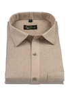 Linen Jute Light Foam Colour Shirt For Men