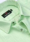 100% Cotton Matty Cloth Pista Colour Men's Shirts