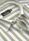 Linen White with Mehndi Colour Big Patta for Mens Shirt