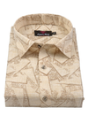 Linen Luxury Print Foam Colour Men Shirt
