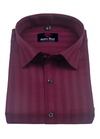 Linen 70% Lee Norwey Lining Maroon Cherry Colour Shirt for Men