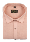 Linen Jute Peach Colour Shirt For Men