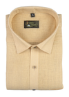 Linen Jute Light Lemon Colour Shirt For Men