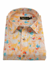 Linen Rusiyano Digital Print Mango With Sky Multicolour Men’s Shirt