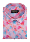 Linen Rusiyano Digital Print Pink Sky Multicolour Men’s Shirt