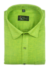 Linen Jute Parrot Colour Shirt For Men