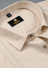 Layocell Linen Small Lining Peach Colour Men’s Shirt