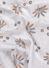 Turkey Linen White Shirt with Grey maroon flower Print for Men