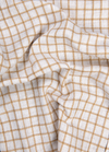 Linen White with Foam Colour Big Checks Shirt for Men