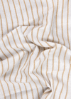 Linen White with Foam Colour Big Stripes Shirt for Men
