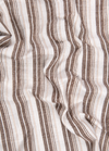Linen Cream with Light Brown Colour Lining Big Patta Shirt for Men