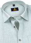 Layocell Linen Small Lining Light Pista Colour Men’s Shirt