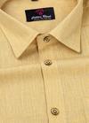 Layocell Linen Small Lining Mango Colour Men’s Shirt