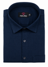 Blended Linen 60LeeNavy Blue Shirt for Men