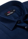 Blended Linen 60LeeNavy Blue Shirt for Men